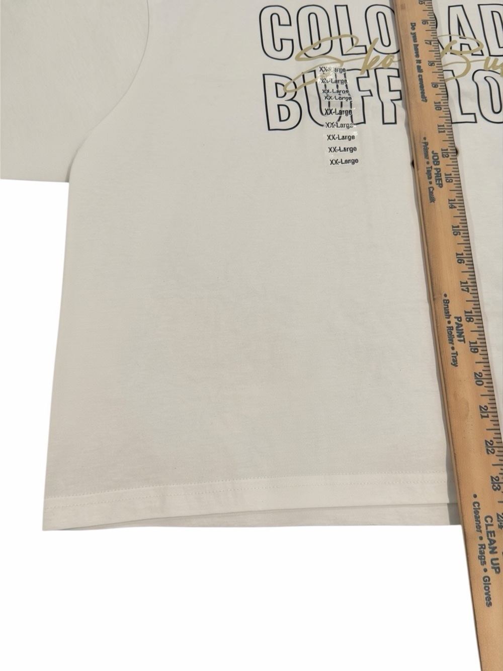 Colorado Buffaloes Women's White Short Sleeve Crop Tee - Picture 6 of 6
